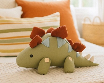 Stegosaurus Sewing Pattern: DIY Dinosaur Plushie, Nursery Decor (PDF Pattern)