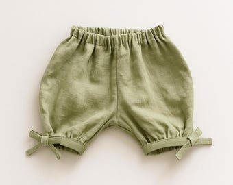 Patrón de costura para pantalones cortos bombachos: tallas para bebés y niños pequeños (desde recién nacidos hasta 5 años) (patrón en PDF)
