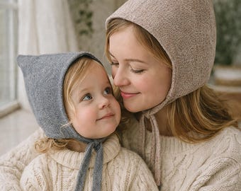 Wzór na czapkę Family Pixie w formacie PDF | Od noworodka do dorosłego XL | Samouczek szycia pasującej czapki