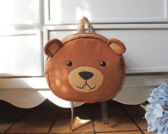 Bear backpack for kids, PDF digital manual, DIY kids gift, sewing directions, back to school