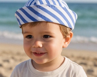 Patrón de costura para gorro marinero: 10 tallas, desde recién nacido hasta adulto (Tutorial en PDF)