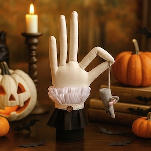 Victorian Halloween Hand Ornament Sewing Pattern: Primitive Halloween Decor (PDF Digital Manual