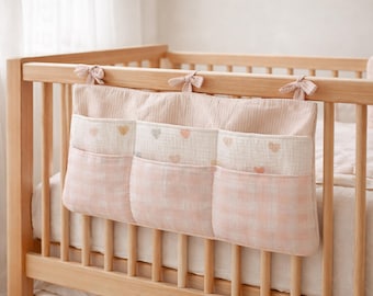 Patrón PDF de organizador de cuna / Tutorial de costura fácil / Almacenamiento para la habitación del bebé / Regalo DIY para bebé