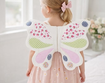 Kids Butterfly Wings Sewing Pattern, 3 sizes, Appliqué Costume Tutorial (PDF Download)