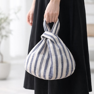 Patrón de costura en PDF para bolso con nudo: Diseño reversible, 2 tamaños (ideal para principiantes)