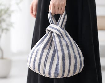 Patrón de costura en PDF para bolso con nudo: Diseño reversible, 2 tamaños (ideal para principiantes)