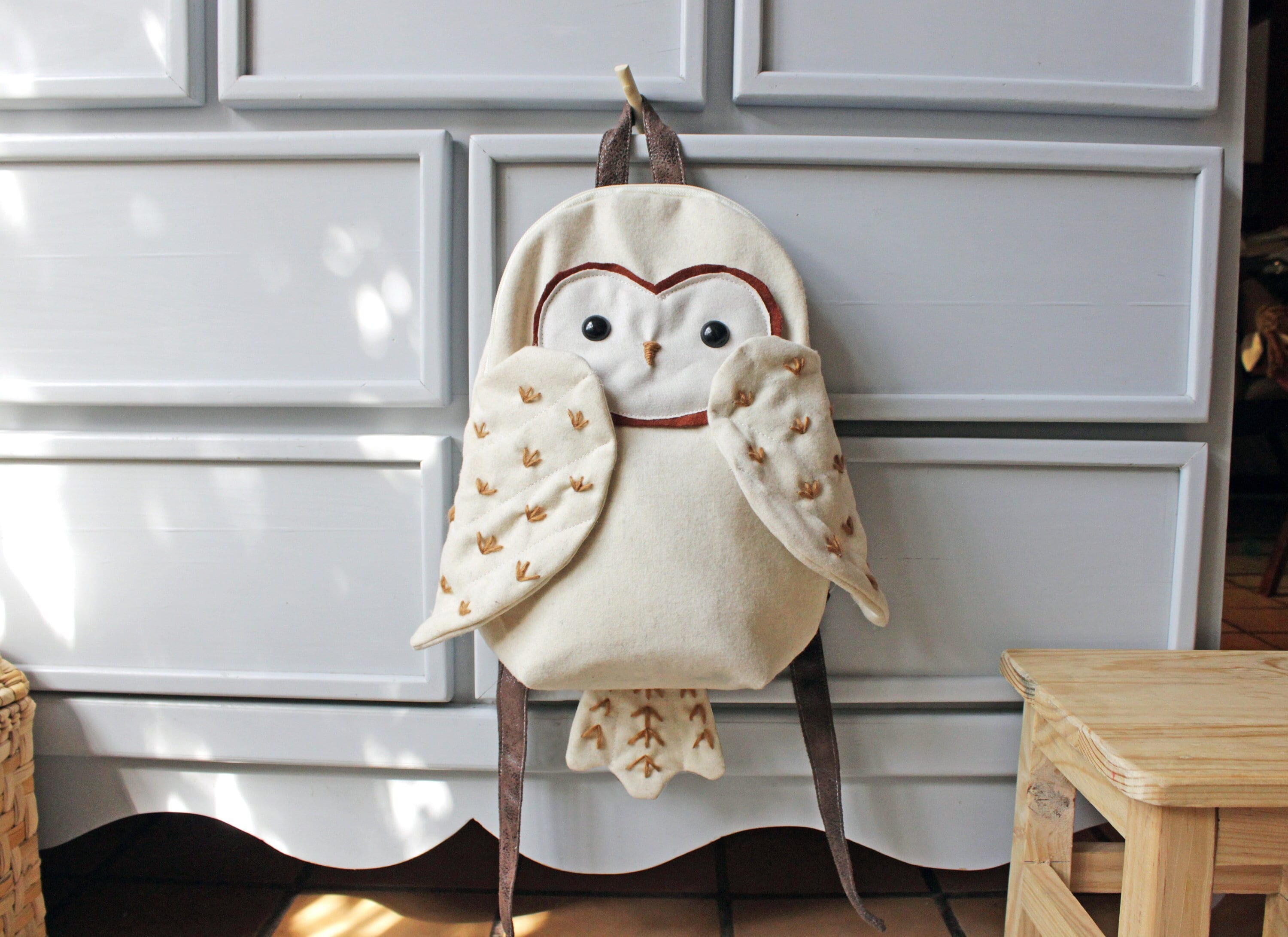 Owl Backpack Sewing Pattern: DIY Kids Backpack (PDF Digital Manual)