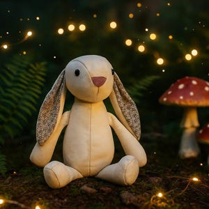 Vintage Bunny Soft Doll Sewing Pattern: Heirloom Toy (PDF Download)