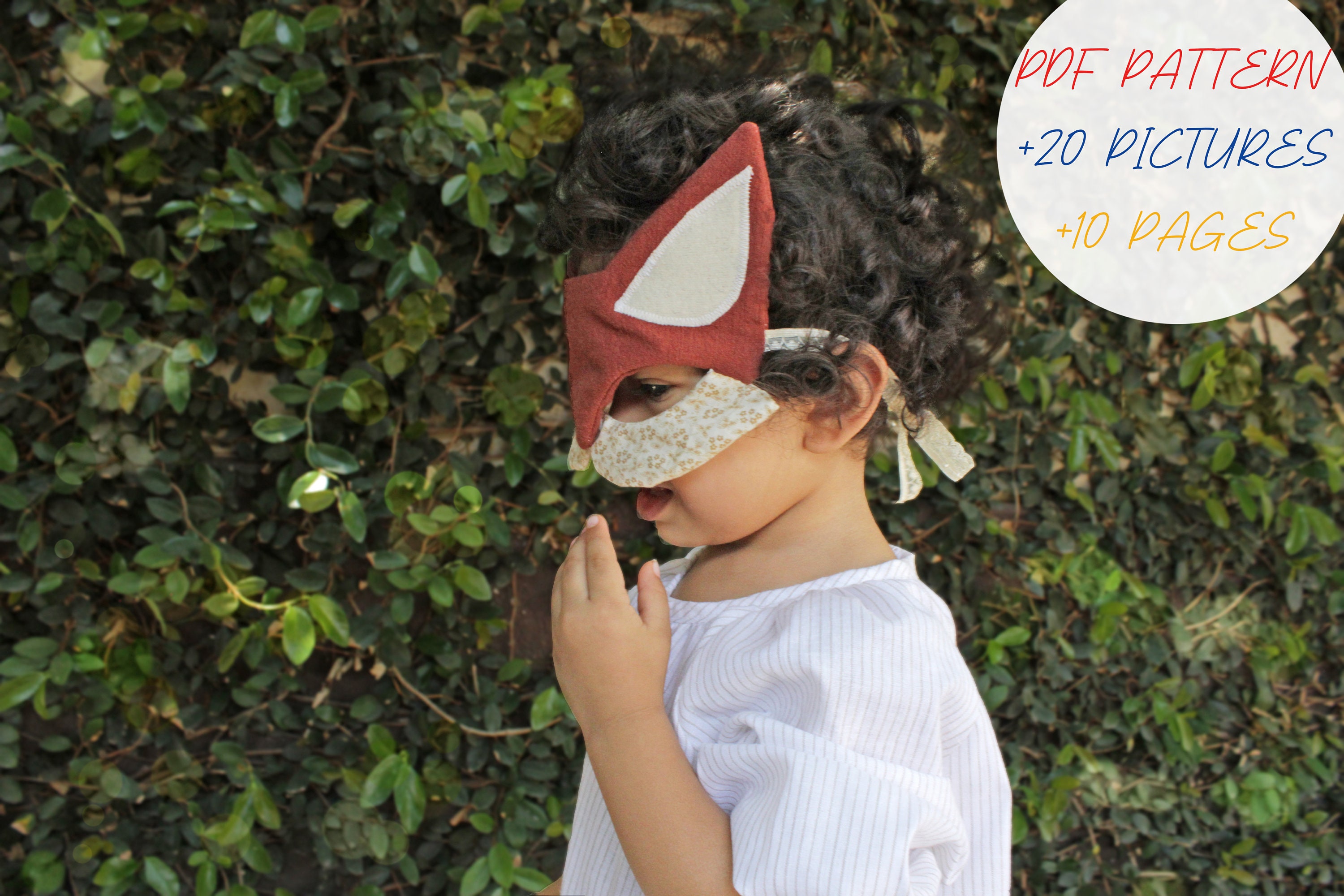 Pattern For Fox Mask DIY Fabric Fox Mask Sewing Pattern: Beginner-friendly Costume (PDF) - Etsy