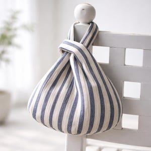 Padrão de costura em PDF para bolsa com nó: design reversível, 2 tamanhos (para iniciantes)