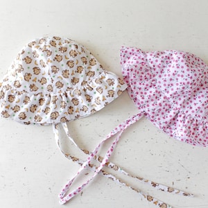 Sun Hat PDF Pattern & Tutorial: Newborn to Adult Sizes (9 Sizes)