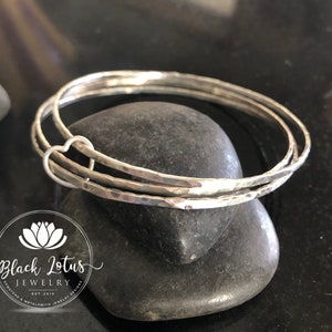 Set van 3 armbanden, sterlingzilveren zwevende hartarmbandenset, armbanden, stapelarmbanden, stapelarmbanden, Valentijn