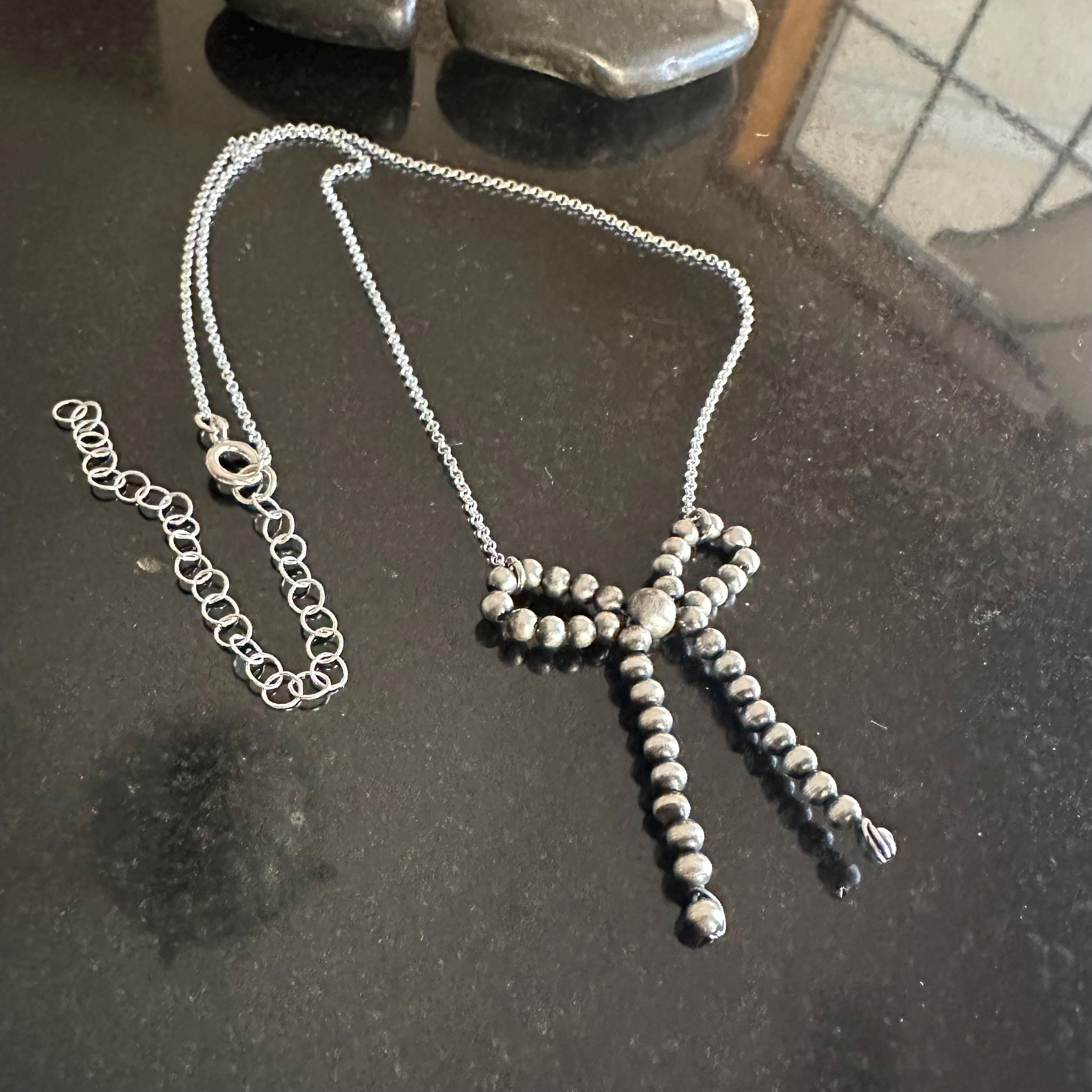 Silver tassel necklace by Najo Silver tassel necklace by Najo