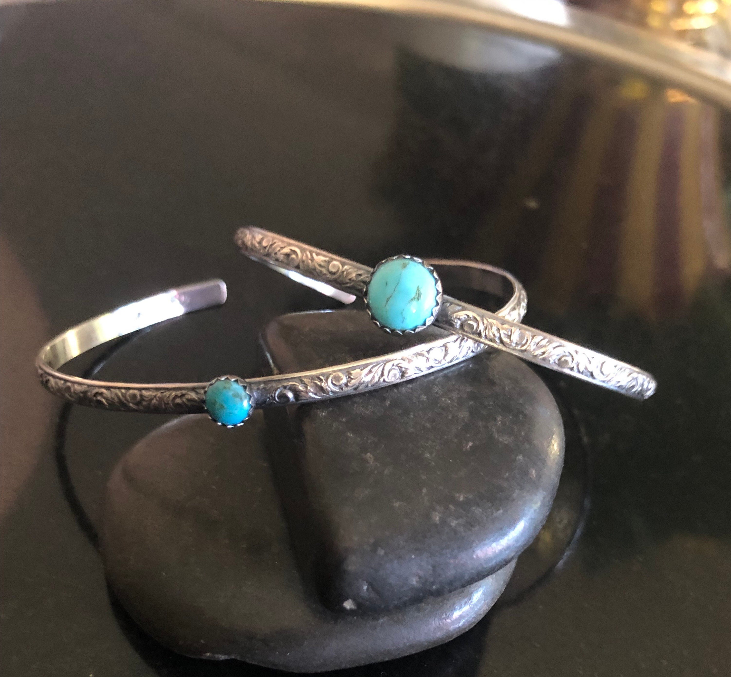 Vintage sterling turquoise bracelets - Etsy 日本