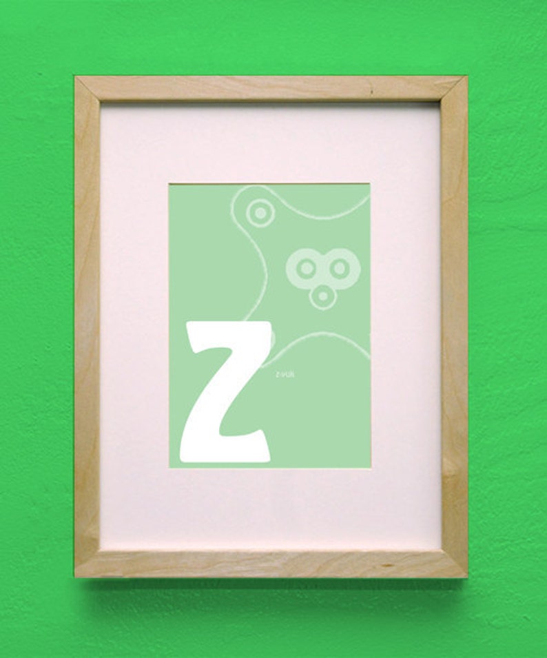 Letter Z Z-Yuk Mario Brothers ABC Alphabet Letters image 2