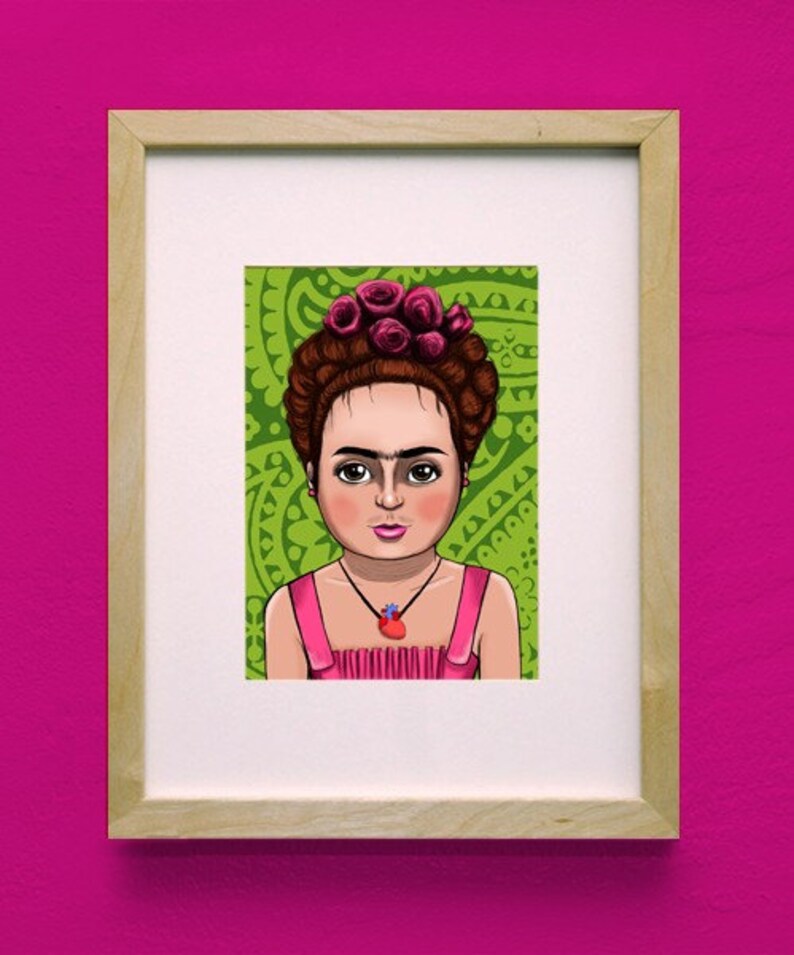 Lil' Frida Kahlo Kid Art Print image 2