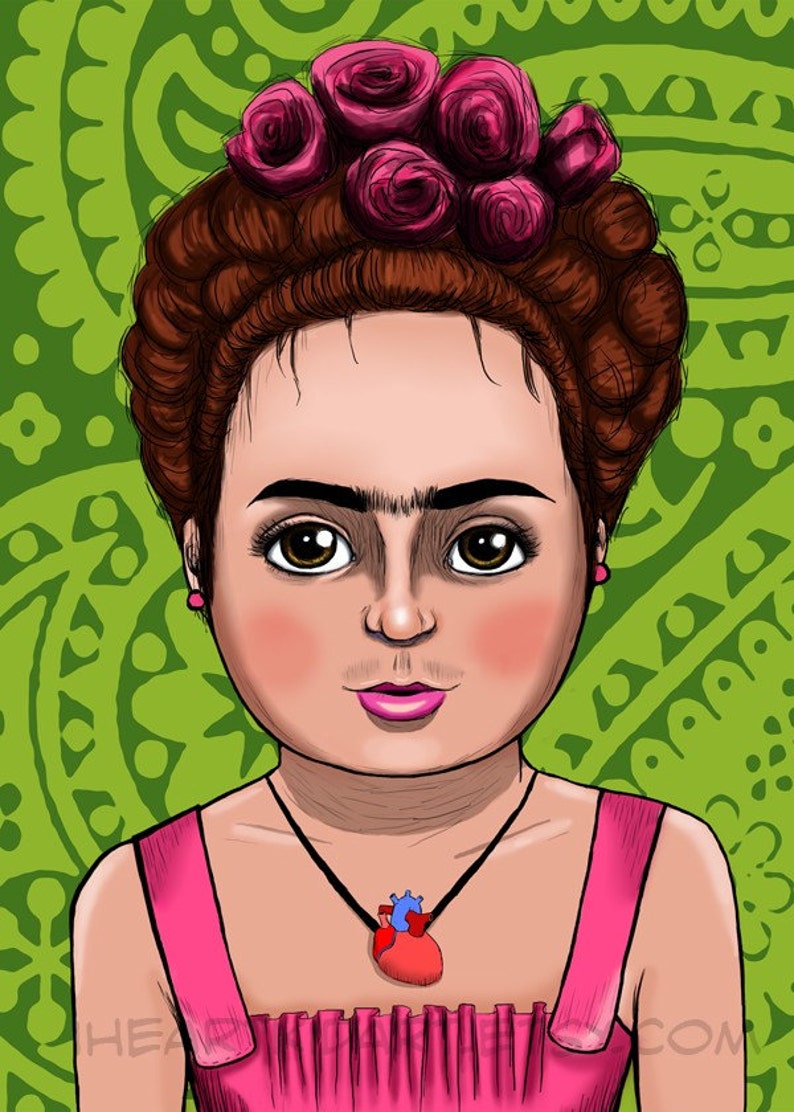 Lil' Frida Kahlo Kid Art Print image 1