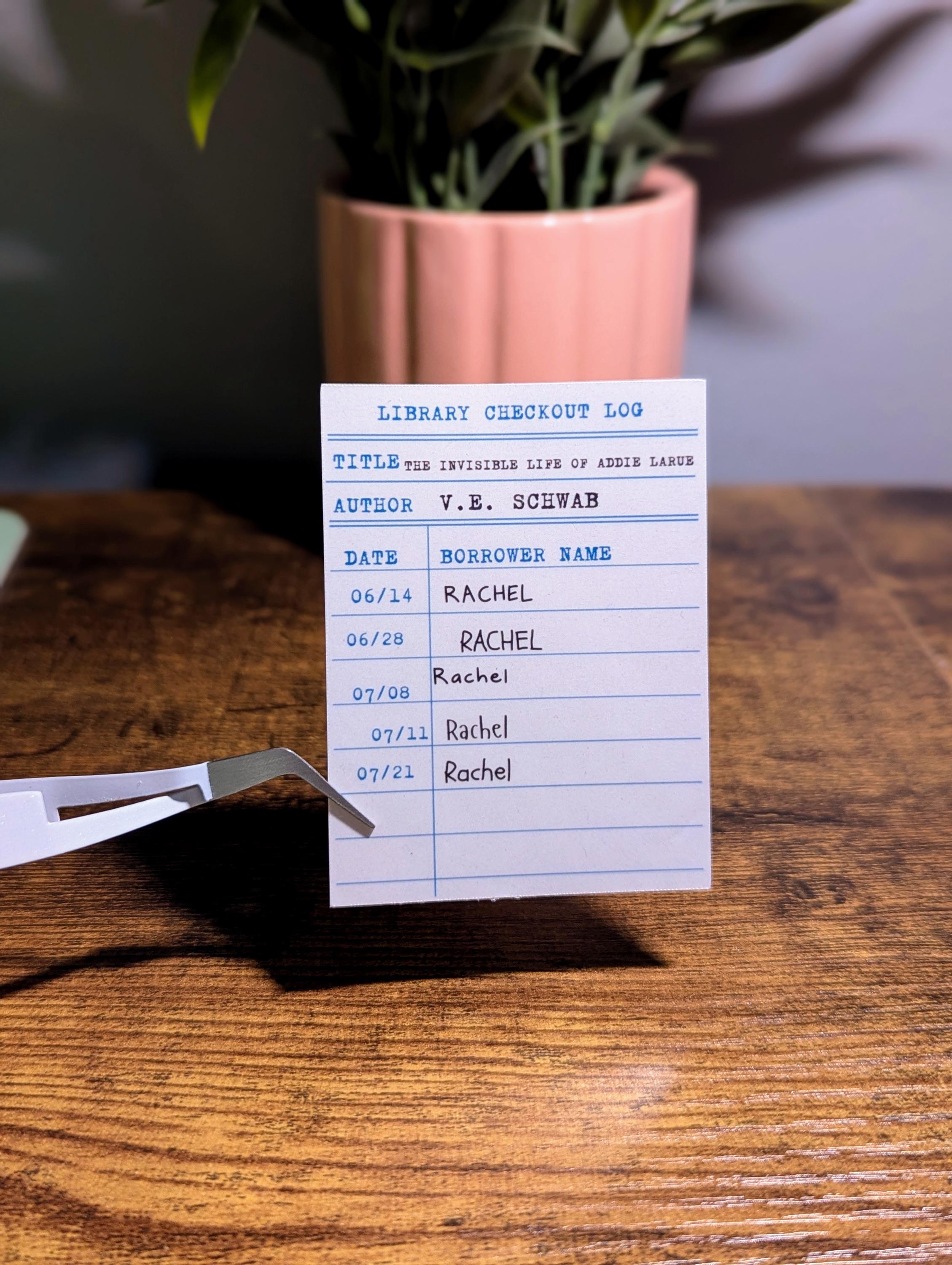 Personalized Library Card Vinyl Sticker: Custom Bookish Sticker/decal ...