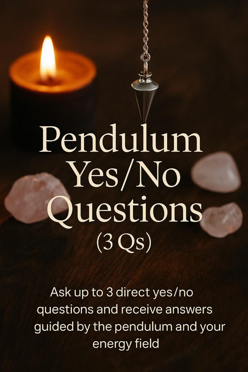 3‑question Pendulum Reading – Quick Yes/no Insight for Love, Money ...