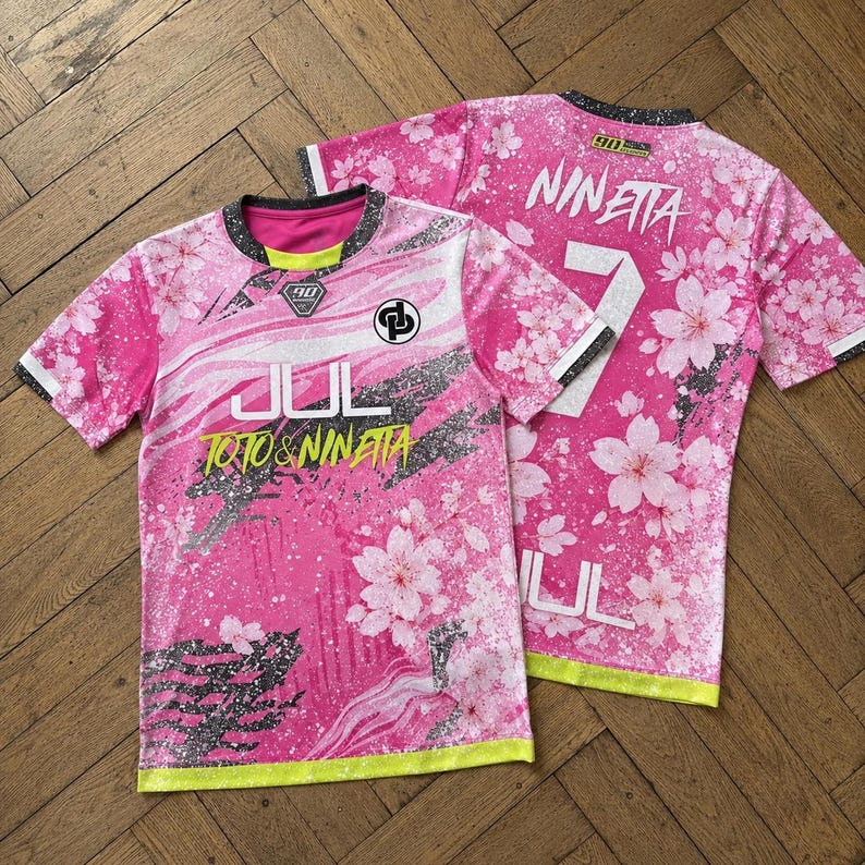 French Rap 2026 Marseille Jersey, Pink Sakura Football Shirt, French Rap Fan Gift Pink
