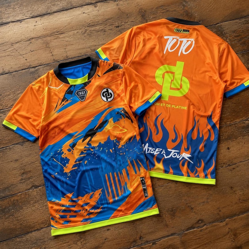 French Rap 2026 Marseille Jersey, Pink Sakura Football Shirt, French Rap Fan Gift Orange