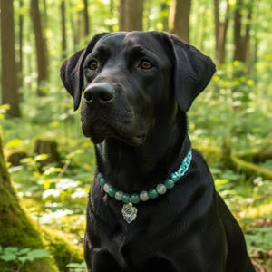 Grönt aventurin halsband för husdjur, helande hundhalsband med klar kvarts, hjärtchakra-räddningsgåva för husdjur, glädje- och lugnkristall, säkerhetshalsband för katt