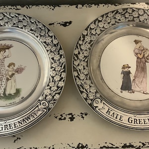 Kate Greenaway Pewter Plates - Etsy