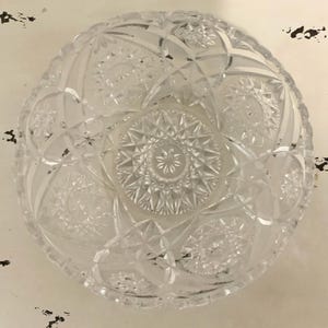 Antique Pair of Cut Glass Bowls – Possibly American Brilliant Period (ABP)