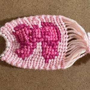 Pink Bow Keychain