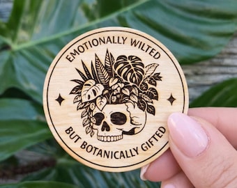 Plant Magnet | Funny Plant Lover Gift | Housewarming Gift Idea | Unique Mom Gift | Plant Decor | Botanical Humor Magnet