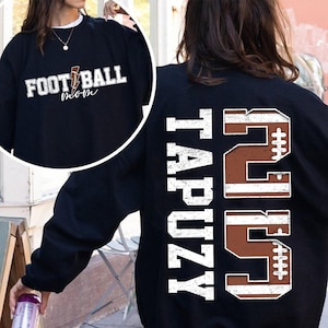 Custom Name and Number Football Shirt, Personalized Football Mom Shirt, Football Mom Shirt With Kids Name and Number,Custom Football Mom Tee