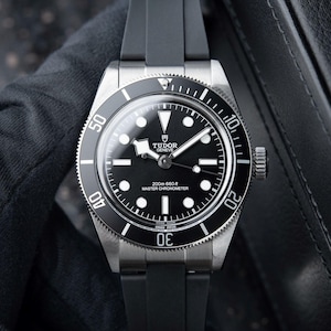 Vintage Tudor Black Bay 4/2024 200M Black Dial Steel Rubber 7941A1A0 Monochrome 41