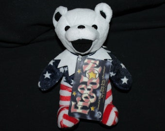 Grateful Dead 7" Freedom Bear by Liquid Blue, hippie, deadhead, dead tour, tour memory, music festivals, vintage