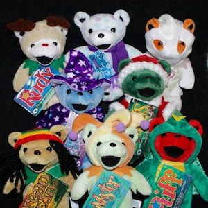 Sixth Generation Vintage Grateful Dead Plush Bear Beanie Etsy
