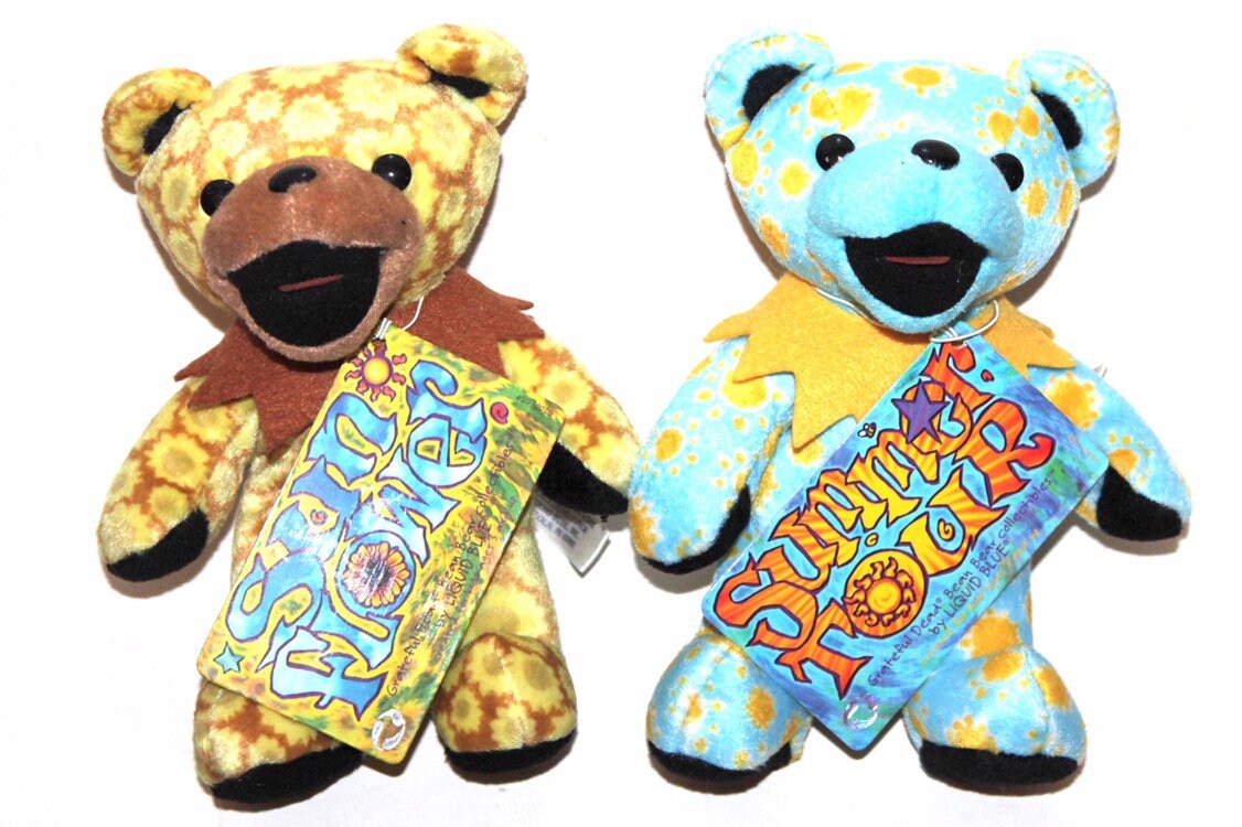 7th Generation Liquid Blue Grateful Dead Plush Bear, Beanie