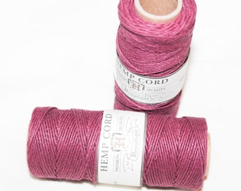 1mm Hemptique Burgundy Hemp Cord 205ft, 20lb hemp cord, hemp twine, crafts, jewelry, macrame cord