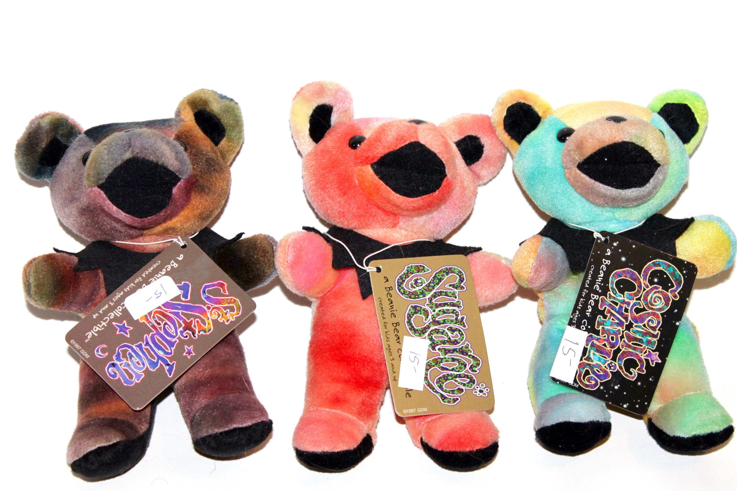First Generation Grateful Dead Liquid Blue Plush Bear, Beanie Bear