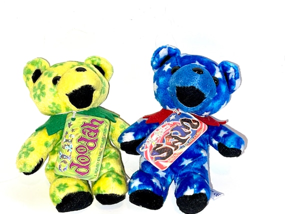 Liquid Blue Lil Cub Plush Bear, Beanie Bear, Grateful Dead