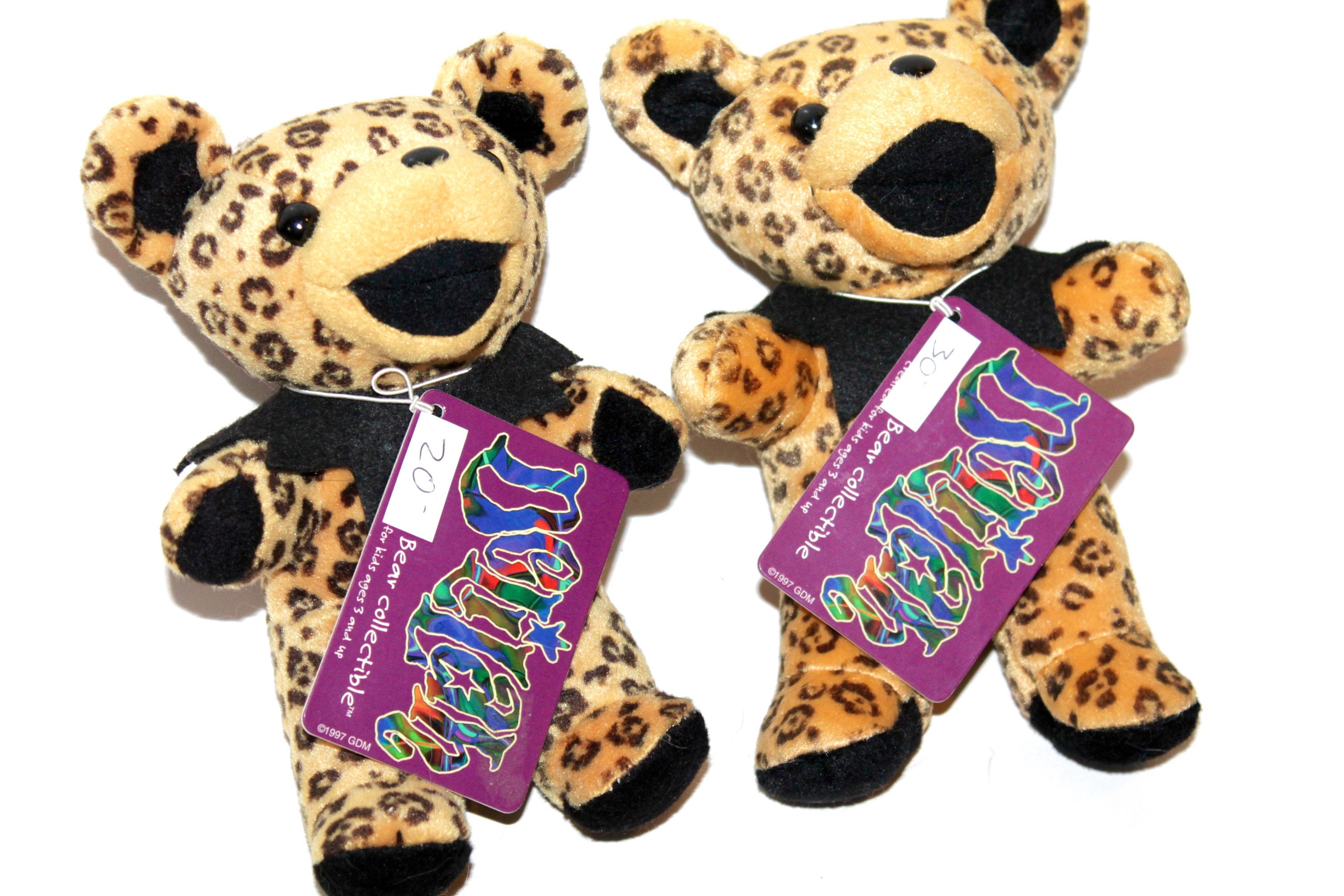 First Generation Grateful Dead Liquid Blue Plush Bear, Beanie Bear