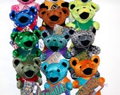 レアFoolish heart;Grateful dead bear GRATEFUL DEAD BEAN BEAR LIQUID BLUE Foolish Heart 8/28/88