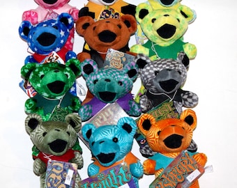 Grateful Dead CANDY MAN LIQUID BLUE Bean Bear 1991 1st Ed