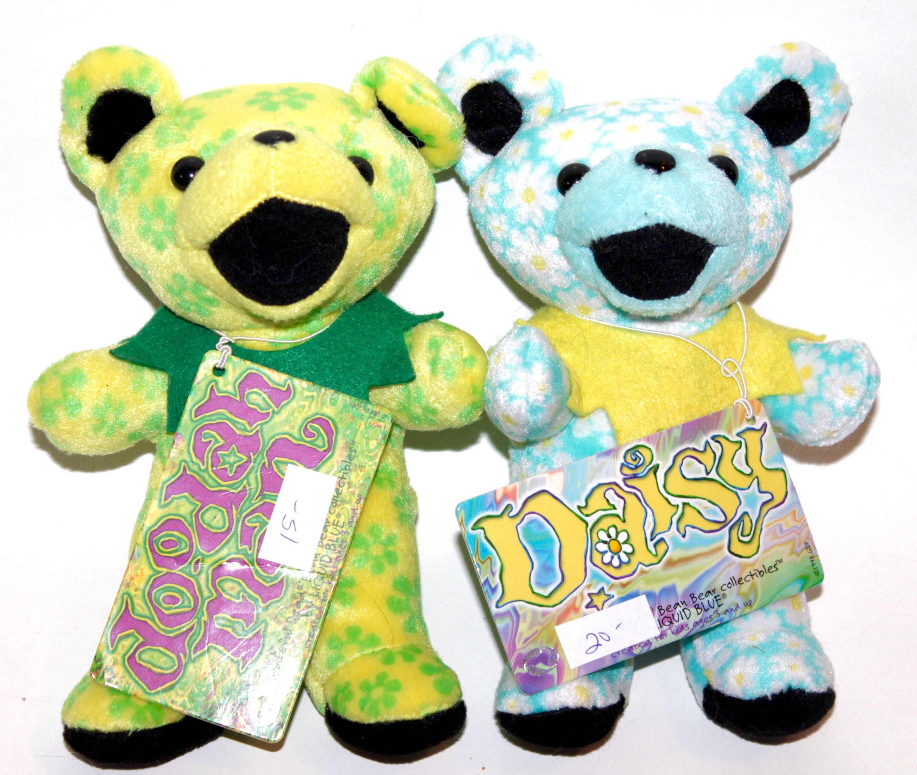 Grateful Dead 3rd Generation Liquid Blue Plush Bear, Beanie