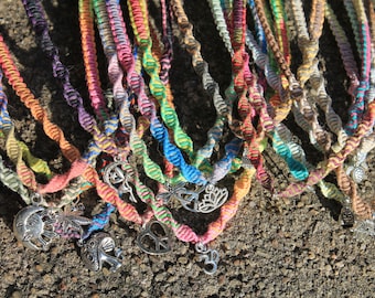 Collier Ras Du Cou émaillé Vintage Style Hippie Années 70 - Travail D'artiste - Excellent état