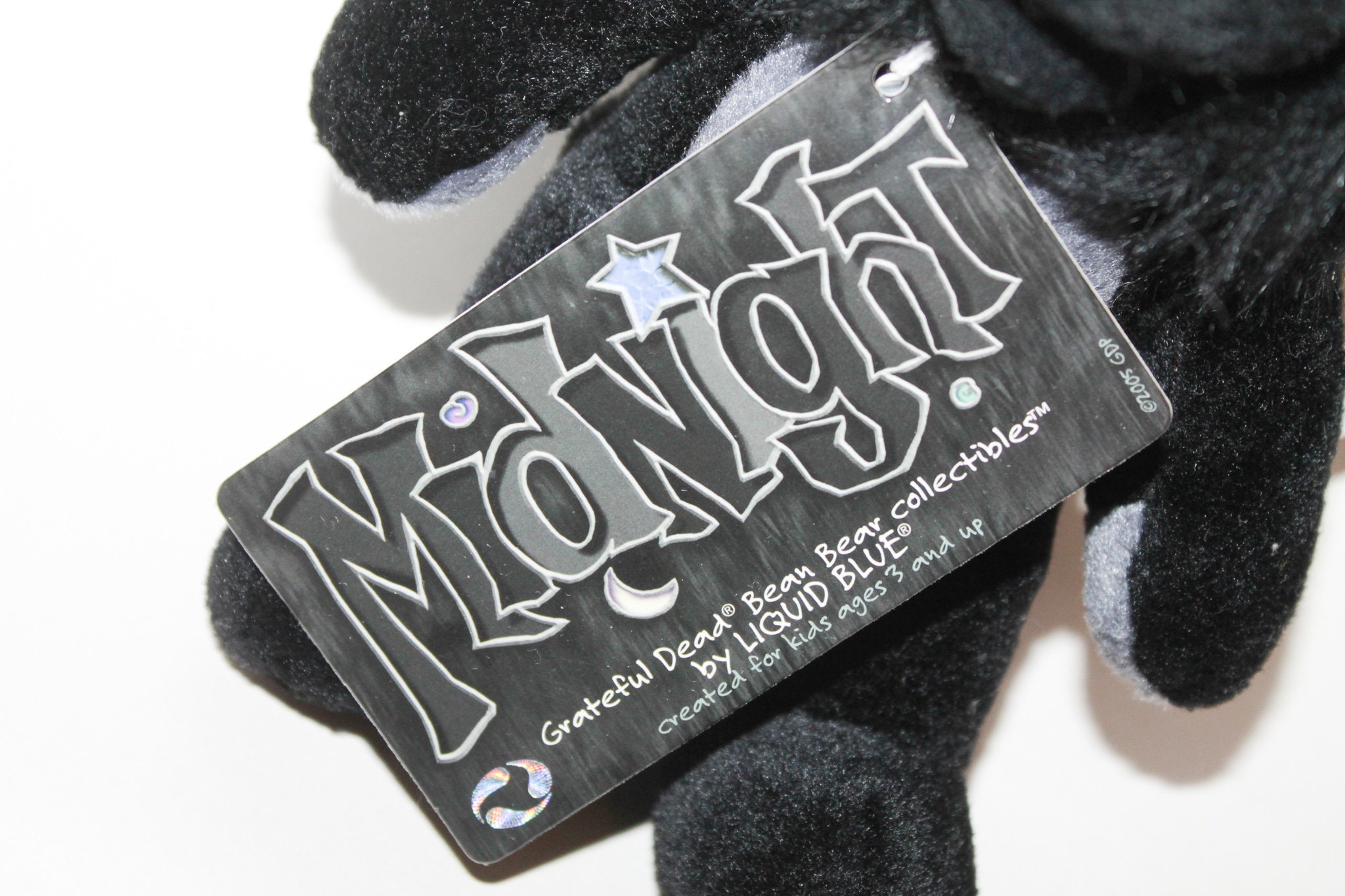 Rare Grateful Dead Midnight Plush Bear by Liquid Blue