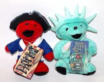 Tenth Generation Grateful Dead Liquid Blue Plush Bear, Beanie Bear