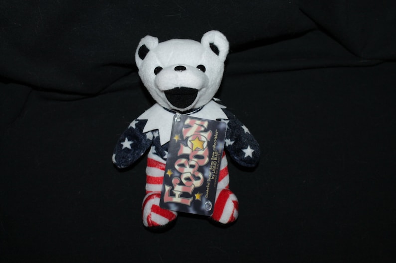 Grateful Dead 7" Freedom Bear by Liquid Blue, hippie, deadhead, dead tour, tour memory, music festivals, vintage image 1