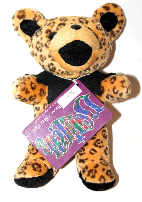 First Generation Grateful Dead Liquid Blue Plush Bear, Beanie Bear