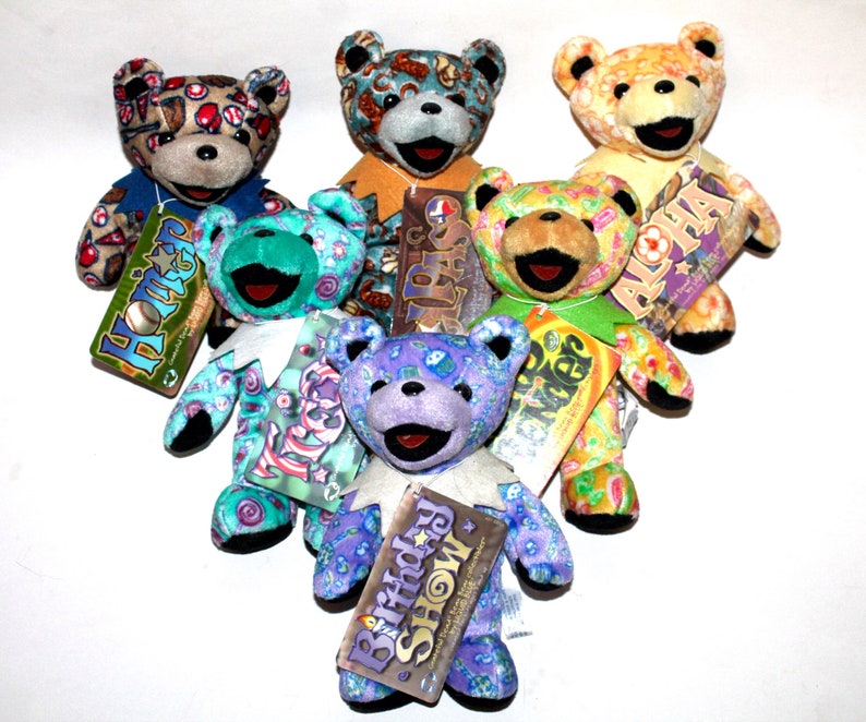 Eighth Edition Grateful Dead plush bears Liquid Blue beanie | Etsy
