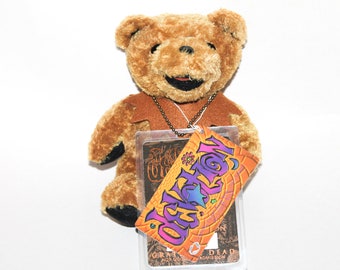 Grateful Dead 4th Generation Liquid Blue Plush Bear, Beanie Bear