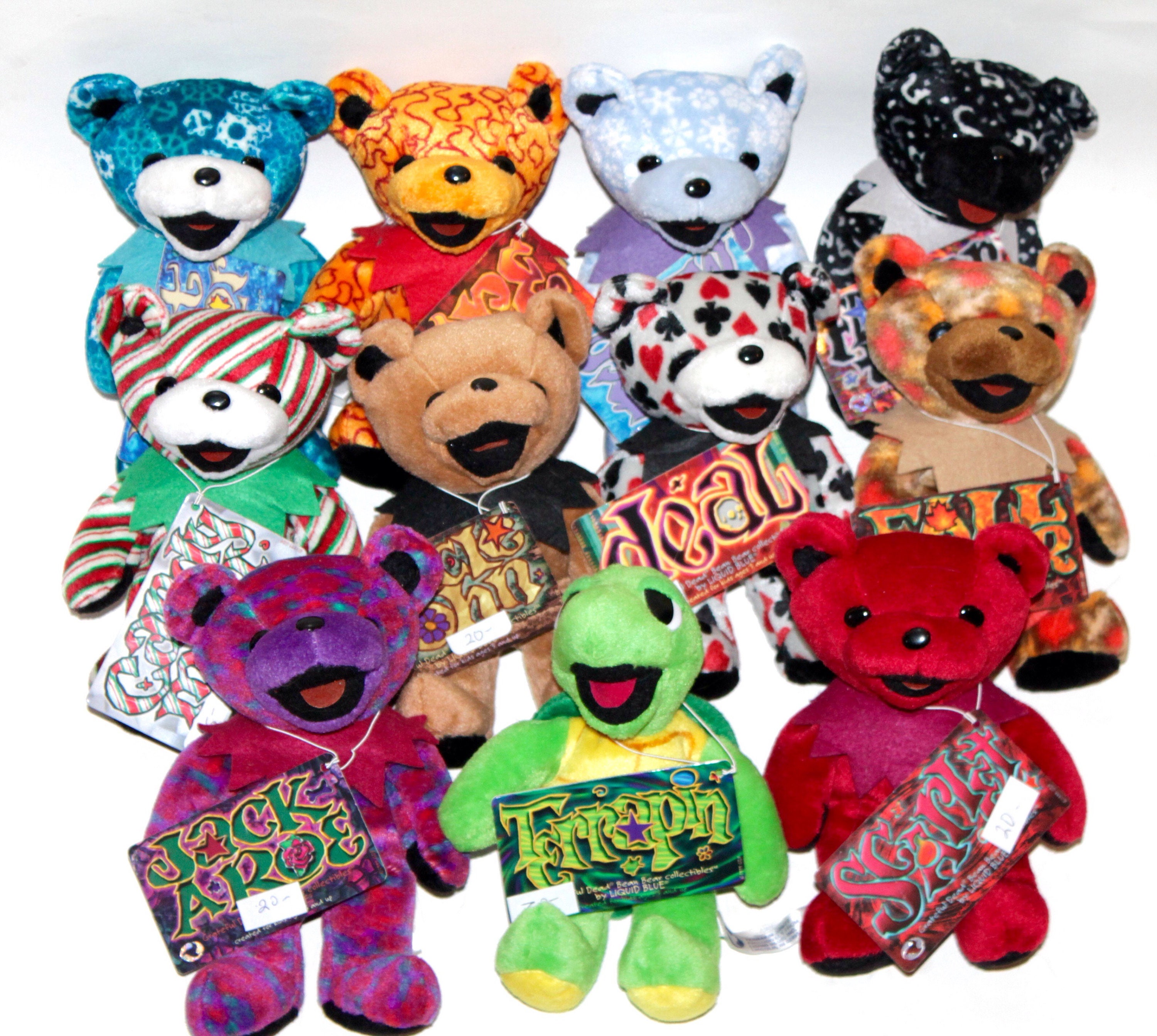 Grateful Dead 4th Generation Liquid Blue Plush Bear, Beanie Bear, Hippie, Lost Sailor, Terrapin, Uncle John's Band, Deal, Jack A Roe - Etsy Grateful Dead 4th Generation Liquid Blue Plush Bear, Beanie Bear, Hippie, Lost Sailor, Terrapin, Uncle John's Band, Deal, Jack A Roe - Etsy